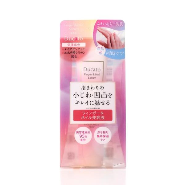 クッション性の高い柔らかいパウダーが手指のシワや凹凸に入りフラットな肌に補正してキレイ見せを実現するフィンガー＆ネイル美容液。ナイアシンアミド(※1)や加水分解ケラチン(※2)などの美容成分を95％配合し、手指の集中保湿ケアも叶えます。※1...