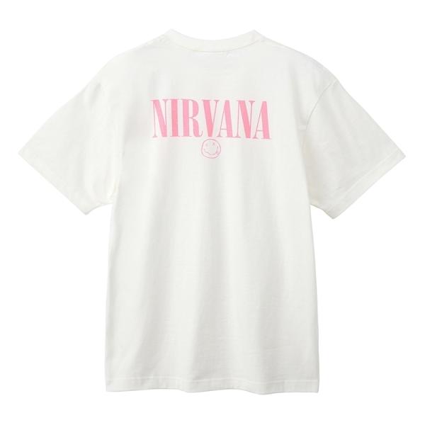NIRVANA プリントTシャツ L ホワイト NIRVANA / ニルヴァーナ Tシャツ ホワイト (ワイド) : PLAZA