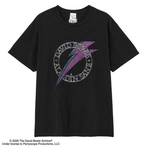 DAVIDBOWIE デヴィッド・ボウイ / Tシャツ ブラック (ワイド) : PLAZA