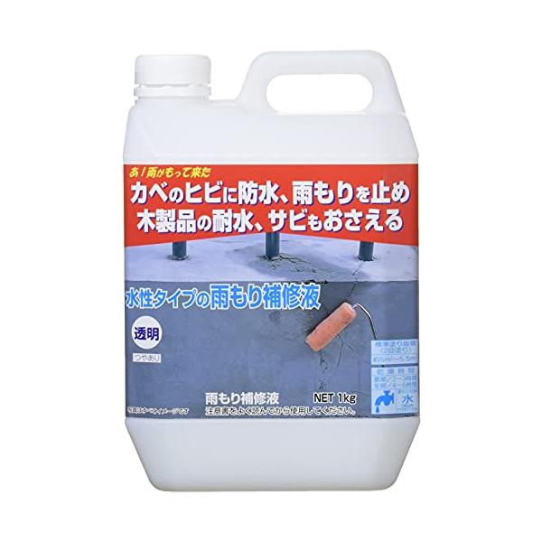 他サイト： 日本ミラコン産業 雨もり補修液 透明 1kg MR-003 10個入りの商品画像