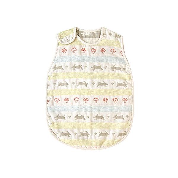 他サイト： 10mois(ディモワ) - Hoppetta ふくふくガーゼ(6重ガーゼ) ベビースリーパー コットン100% 新生児~3歳頃まで ラパンラパの商品画像