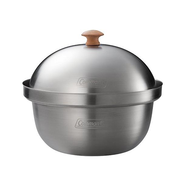 他サイト： コールマン(Coleman) スモーカー コンパクトスモーカー ウッドチップ シルバー 約直径23.5×20.5(h)cm 2000031269の商品画像