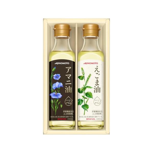 AGF 味の素ギフト えごま油&amp;アマニ油ギフト 2本入り  亜麻仁油  食用油   油ギフト