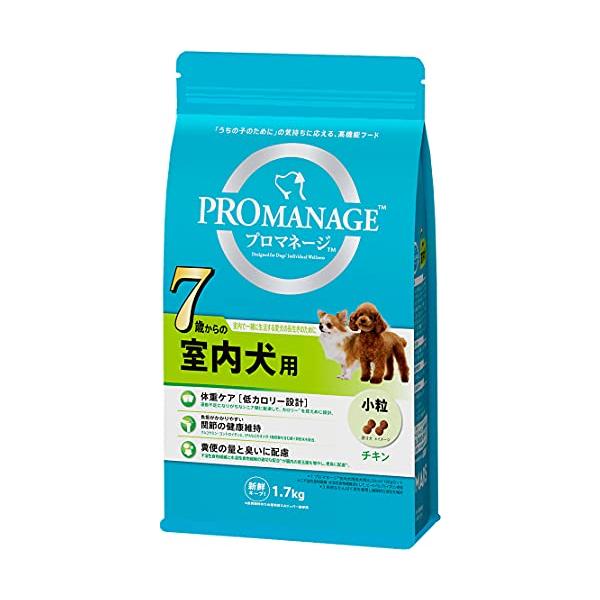 他サイト： プロマネージ ドッグフード 7歳からの室内犬用 シニア犬用 1.7キログラム (x 1)の商品画像