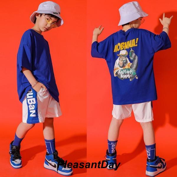 ダンス服装 体操服 JAZZ DANCE tシャツ スウェット キッズチアリーダー hiphop ヒップホップ 女の子 ステージ衣装 ダンスウェア 子供 応援団 運動会 甲子園 チアガール衣装 舞台演出服　おしゃれ　ストリート系　B系　K-...