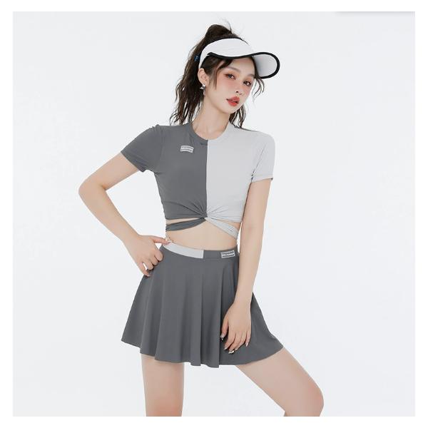 【商品説明】【素材】ポリエステル【キーワード】セパレート ミセス ママ水着 ぽっちゃり 女性 スポーツ ジム プール 日焼け対策 露出控えめ 水陸両用 フィットネス水着 セパレート 競泳水着 スイムウェア 体型カバー キャップ付 めくれ防止...