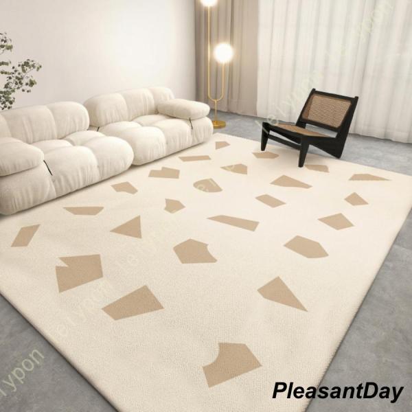 【ご来店ありがとうございます】 1.一年中快適ラグ 夏場の冷房、冬は床暖房 ホットカーペット対応 ラグマットはポリエステルを採用し、サラッとした触り心地で、冬は暖かく（耐熱試験も合格済みのでホットカーペット?床暖房に対応）、夏はサラサラので...