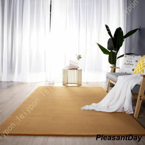 【ご来店ありがとうございます】 1.一年中快適ラグ 夏場の冷房、冬は床暖房 ホットカーペット対応 ラグマットはポリエステルを採用し、サラッとした触り心地で、冬は暖かく（耐熱試験も合格済みのでホットカーペット?床暖房に対応）、夏はサラサラので...