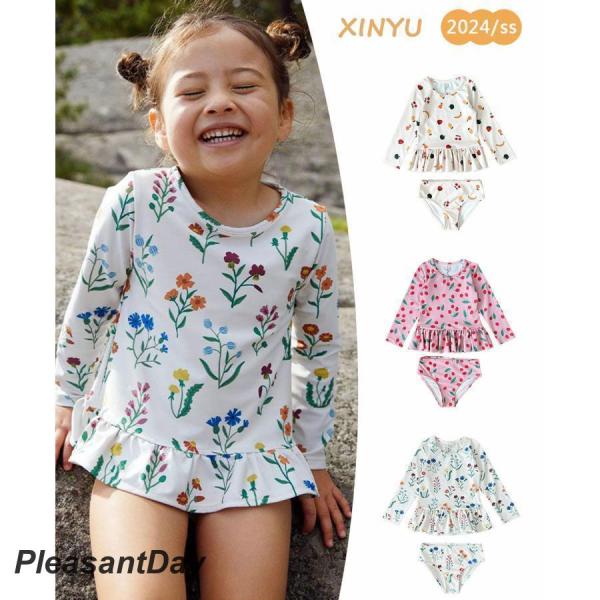 紫外線からお肌を守る！ママも安心でHAPPY?お子様のデリケートな素肌を日焼けからばっちりガード◎ しっかりとした伸縮性のある生地と丁寧な縫製で、元気に動きまわるお子様にも安心！ワンピース風水着、お腹を冷やさない！たくさん動いて、たくさん遊...