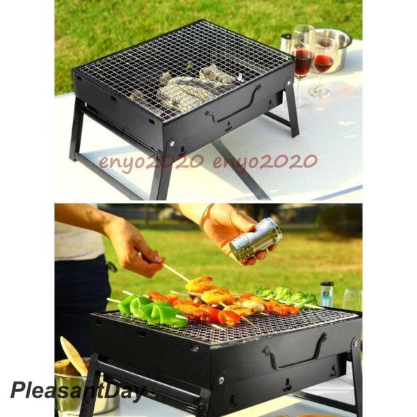 バーベキューグリル バーベキュー用品 網 キャンプ用品 コンパクト 組立不要 折りたたみ式 バーベキュー 焼肉 ステンレス 軽量 BBQ セット 炭網 小型 便利【展開するだけ】組み立て不要！ただ２ステップでカンタンに展開できます！普通にリ...