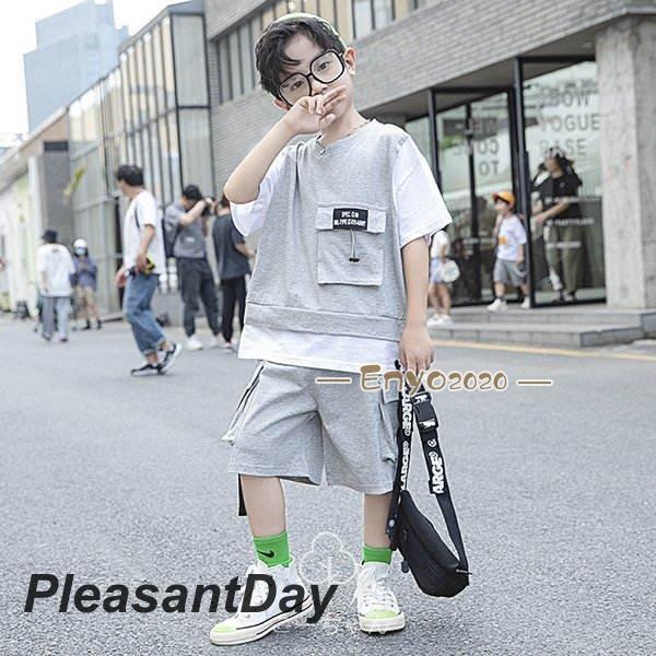 韓国子供服 セットアップ キッズ 子供ジャージ 男子 上下 スウエット 運動着 トップス ボトムス 男児 ベビー服 双子 誕生日 プレゼント 上品 ナチュラル ゆったり シンプル お祝い お出かけ お食事会 小学生 通学着 新作 110cm...