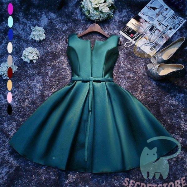 パーティードレス 結婚式 ドレス 二次会ドレス 花嫁 パーティドレス フレア Aライン ドレス ミニ ドレス 成人式 忘年会 披露宴 お呼ばれドレス ショート丈 10色