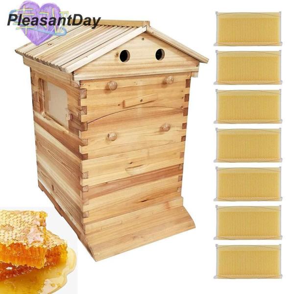 蜜蜂巣箱 ミツバチ巣箱 養蜂箱 巣箱 蜂箱 フローハイブ養蜂セット 蜜蜂飼育箱 蜂の巣 ミツバチ飼育箱 ミツバチ養殖 ミツバチの採蜜 巣礎 巣脾 自動ハチミツ採取