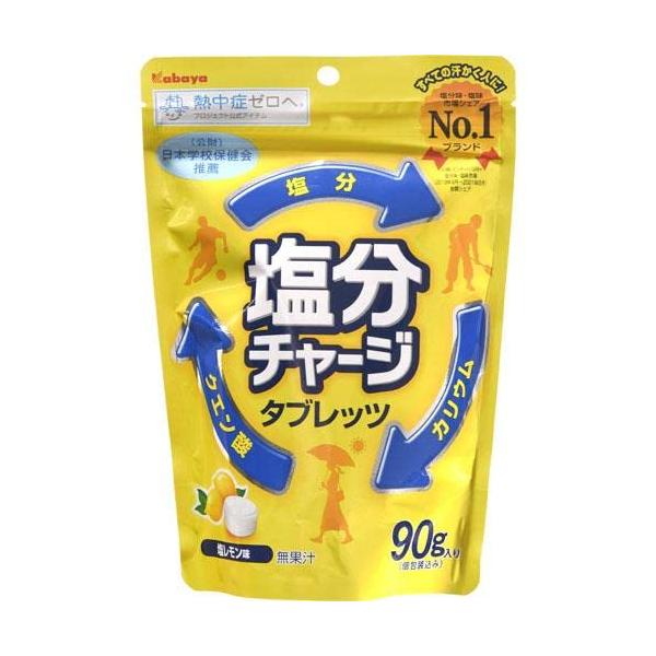 カバヤ食品 塩分チャージタブレッツ 塩レモン 90g×6袋