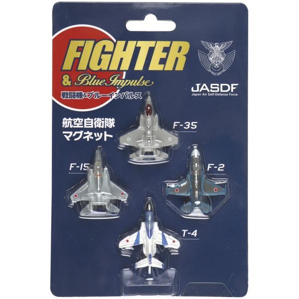 ブルー・インパルス 1枚セット マグネット 航空自衛隊 戦闘機＆ブルーインパルス 4機セット