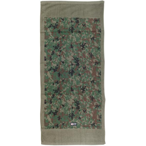 バスタオル 陸上自衛隊 陸自迷彩柄 日本製 綿 コットン TAB001 自衛隊グッズ タオル TOWEL