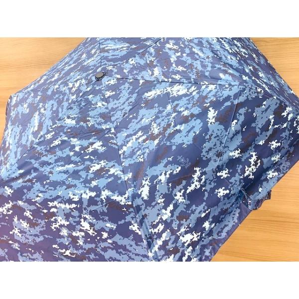 雨具 海上自衛隊 迷彩柄折りたたみ傘 ZAE097 自衛隊グッズ 海自 迷彩 傘 雨具 アウトドア 晴雨兼用 遮光