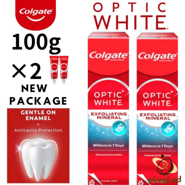 コルゲート Colgate ホワイトニング オプティックホワイト Optic White Exfoliating Mineralエクスフォリエイティング ミネラル ホワイトニングは7日間で歯を白くする効果が期待されます。マイクロエクスフォリ...