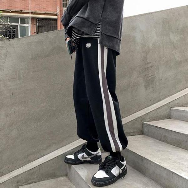 スウェット パンツ レディース ストリート系 ルームウェア ジャージ 部屋着 サイドライン スエット ボトムス ズボン 薄手