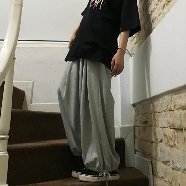 スウェットパンツ ルーズ レディース メンズ ワイド ストリート系 ボトムス ジャージ 韓国ファッション ゆったり 大きいサイズ 原宿系 ダンス 衣装