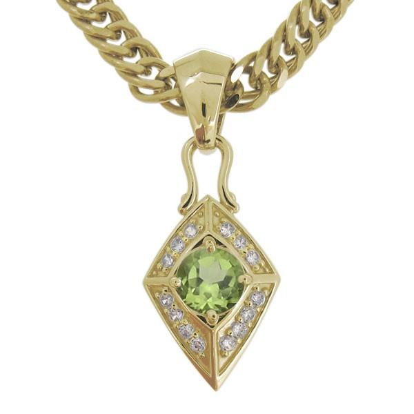 ネックレス メンズ 8月誕生石 ペリドット 喜平チェーン ペンダント Mh 0348 8 K10 Plejour プレジュール 通販 Yahoo ショッピング