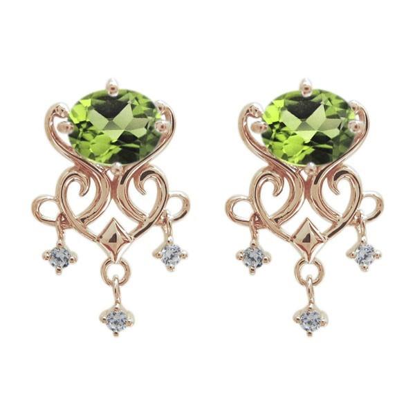 18金 シャンデリア 誕生石 レディース 揺れるピアス : mp-0096-birth  