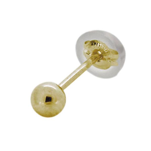 ピアス 片耳 メンズ 3mm 丸玉 ボール つけっぱなし シンプル スタッド