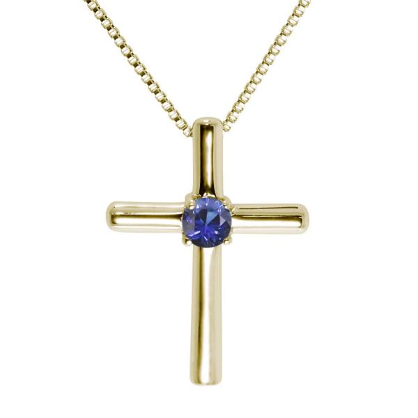 メンズ サファイア ネックレス 18金 クロス ネックレスペンダント Mpn 0112 Sapphire 5 Plejour プレジュール 通販 Yahoo ショッピング
