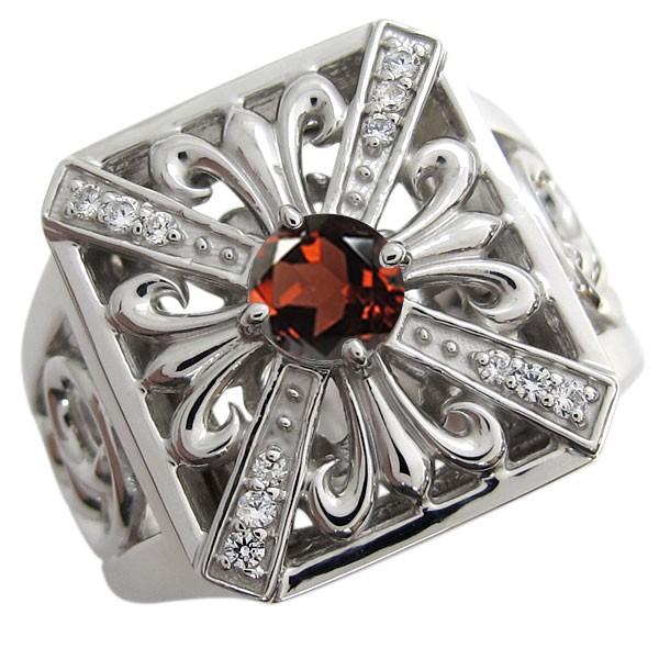 ガ―ネットのシルバーリング シルバークォーツ／ガーネットリング | agete/アガット | 三越