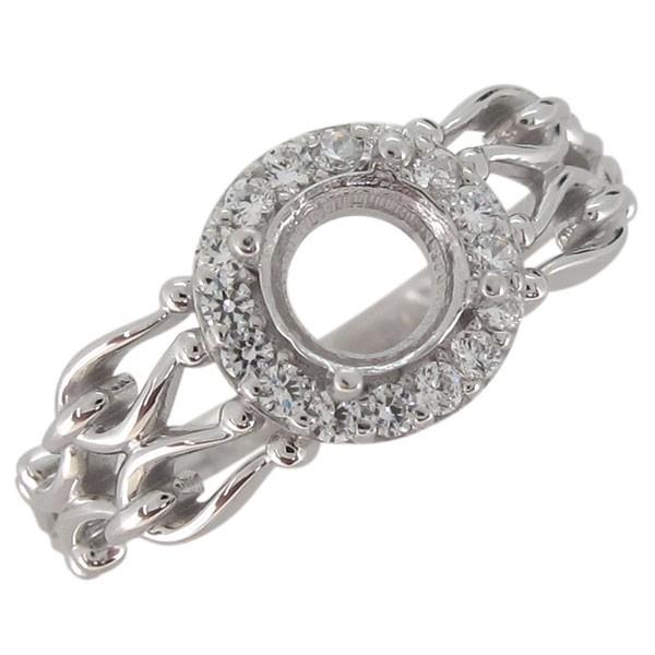 18金製のセミオーダー用の空枠です。お手持ちのルース(宝石)で製作致します。思い出の品や大切な形見などのリフォームにお役立てください。【18金カラー3色の中から】お選び頂けます。本体素材：K18ホワイトゴールド/K18イエローゴールド/K1...