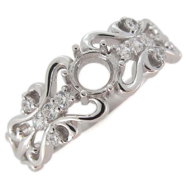 10金製のセミオーダー用の空枠です。お手持ちのルース(宝石)で製作致します。思い出の品や大切な形見などのリフォームにお役立てください。【10金カラー3色の中から】お選び頂けます。本体素材：K10ホワイトコーティング/K10イエローゴールド/...