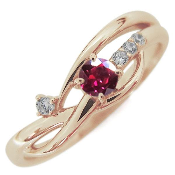 ルビーリング レディース ライン 指輪 シンプル 誕生石 18金 Mr 0298 7 K18 Plejour プレジュール 通販 Yahoo ショッピング