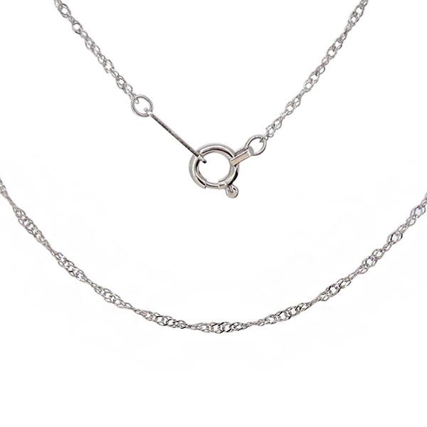 Pt850 プラチナ チェーン ネックレス レディース 40cm スクリュー