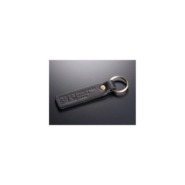 ヨシムラ レザーキーホルダー ブラック 903-215-4200