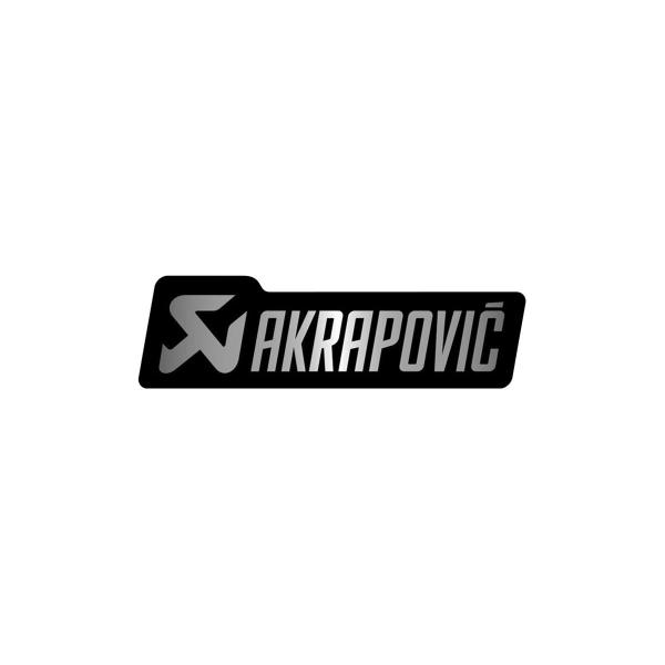 AKRAPOVIC (アクラポビッチ) 耐熱サイレンサーステッカー143X43mm NEWシルバーロゴ/アルミ P-HST18ALXM4
