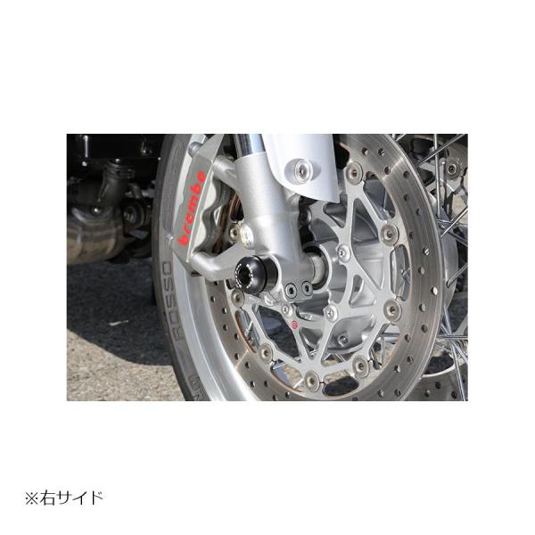 1650円 グランドセール BABYFACE ベビーフェイス バイク スライダー ガード アクスルプロテクター フロント BLK THRUXTON 16- 006-AT005