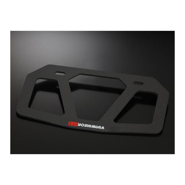 YOSHIMURA (ヨシムラ) カーボンナンバープレートホルダー (125cc以下用/六角形) 599-023-0000
