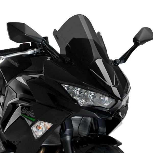 Puig　レーシングスクリーン　スモーク　Ninja650 Puig Puig(プーチ) レーシングスクリーン Z-RACINGDスモーク