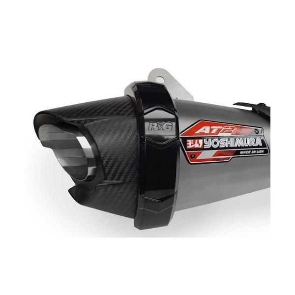R&amp;G (アールアンドジー ) エキゾーストプロテクター ブラック Yoshimura AT2 exhaust RG-EP0042BK