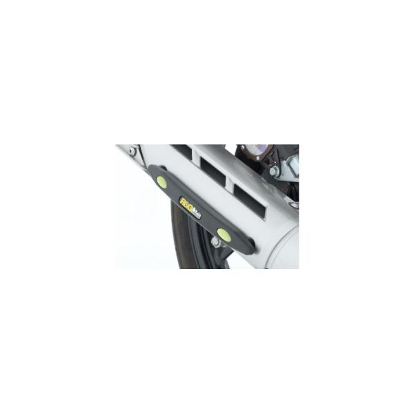 R&amp;G (アールアンドジー) エキゾーストスライダー ブラック YBR125 RG-ES0006BK