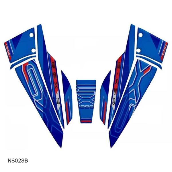 モトグラフィックス Number Board Decal Protector GSX-S1000GX MT