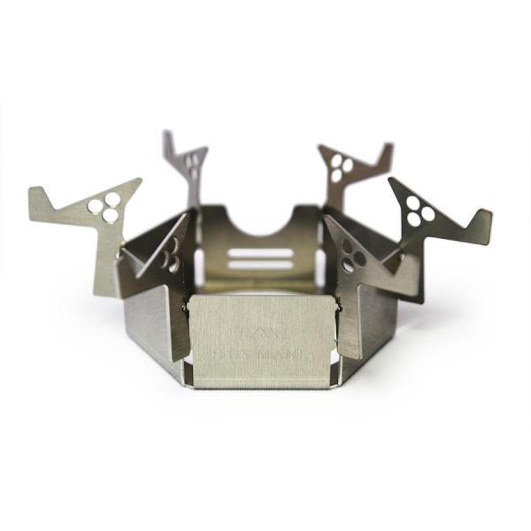 メーカー名：プラスマニアメーカー品番：4580710640094アルコールストーブに必要な五徳と風防の機能が一つになったal+roの進化系コンロが登場。驚きのクッカーを掴むギミックを追加!販売備考：アルコールストーブに必要な五徳と風防の機能...