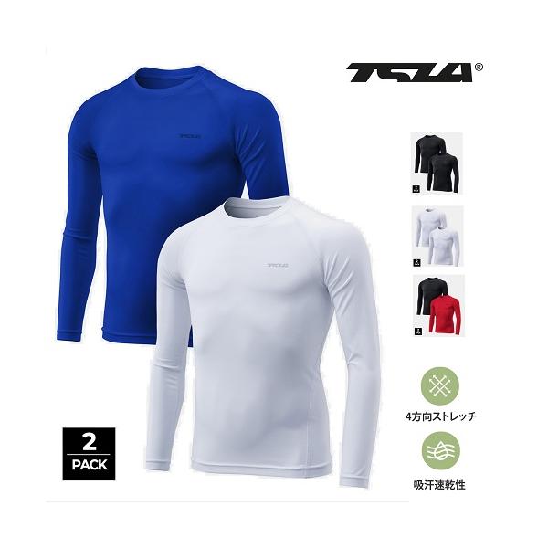 テスラ TESLA 保温 長袖 コンプレッションシャツ スポーツウェア 吸湿速乾 Amazon | [テスラ] スポーツインナー 長袖 メンズ [吸湿速乾