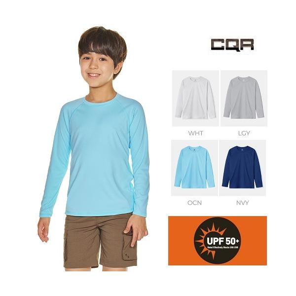 キッズ用のラッシュガード スイムウェア　アウトドアシャツシンプルなデザインのジュニア ラッシュガード Tシャツ吸汗速乾のドライ繊維、激しい運動の後もさらっとした着心地、防菌防臭・UVカット99.9％ラグランスリーブとフラットロックシームによ...