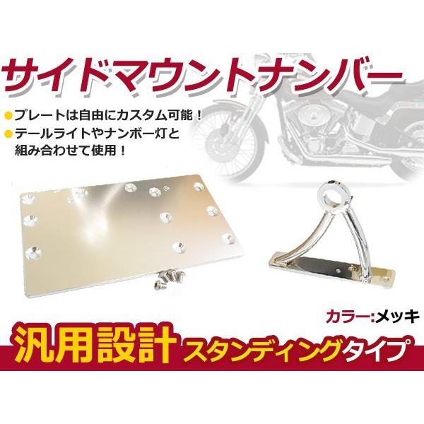 スティード400 FTR223 サイドマウント ナンバーステーキット : plum