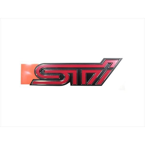 正規品】 スバル純正部品 STIエンブレム 1個 チェリーレッド リア リヤ 