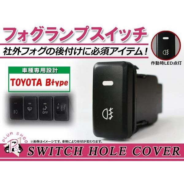 メール便 フォグランプ ON/OFF LED スイッチホール カバー