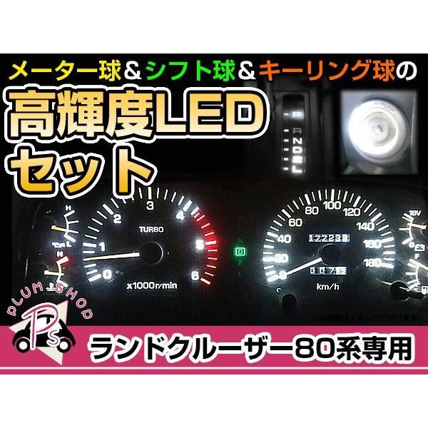 ランクル 80 LEDセット / メーターシフト キーリング ホワイト