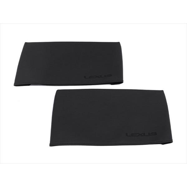 正規品】 レクサス LX570 純正 リアモニターカバー 2個 ブラック 後席