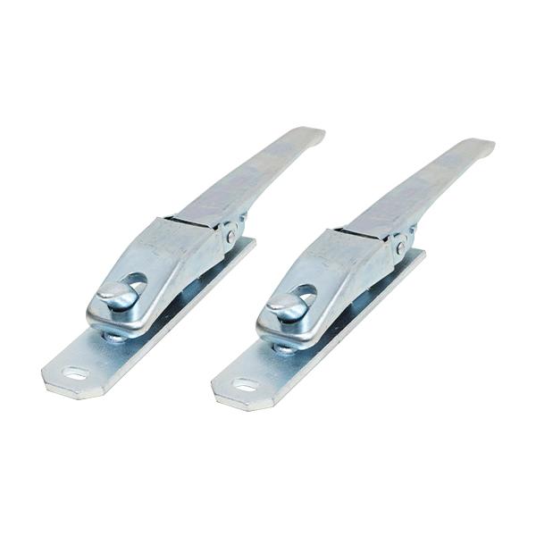 ステンレス製 パッチン錠 エビカン　トラック　デコトラに　未使用 トラック 汎用 あおり用 ハンドル 2本 M8ボルト用 スチール製 エビ金